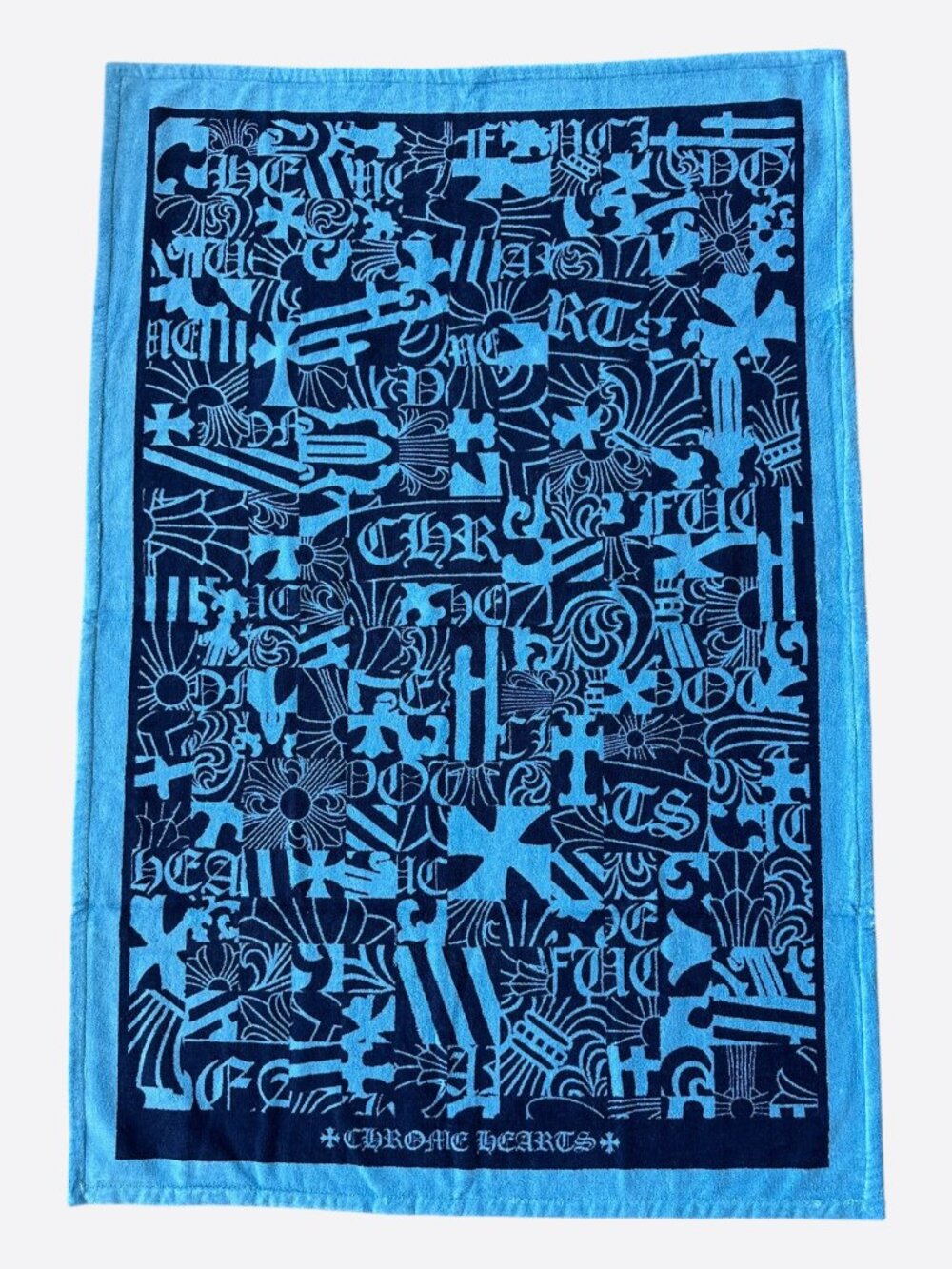 Chrome Hearts Blue & Navy Graphic Towel